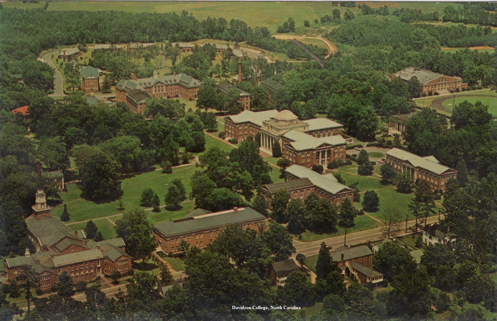 Davidson College North Carolina Postcard History