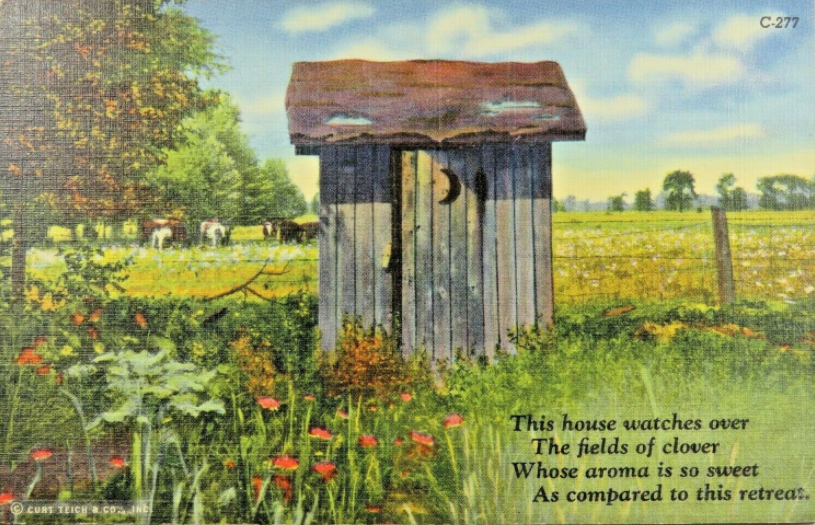Outhouse Humor What's funny? What's not? | Postcard History
