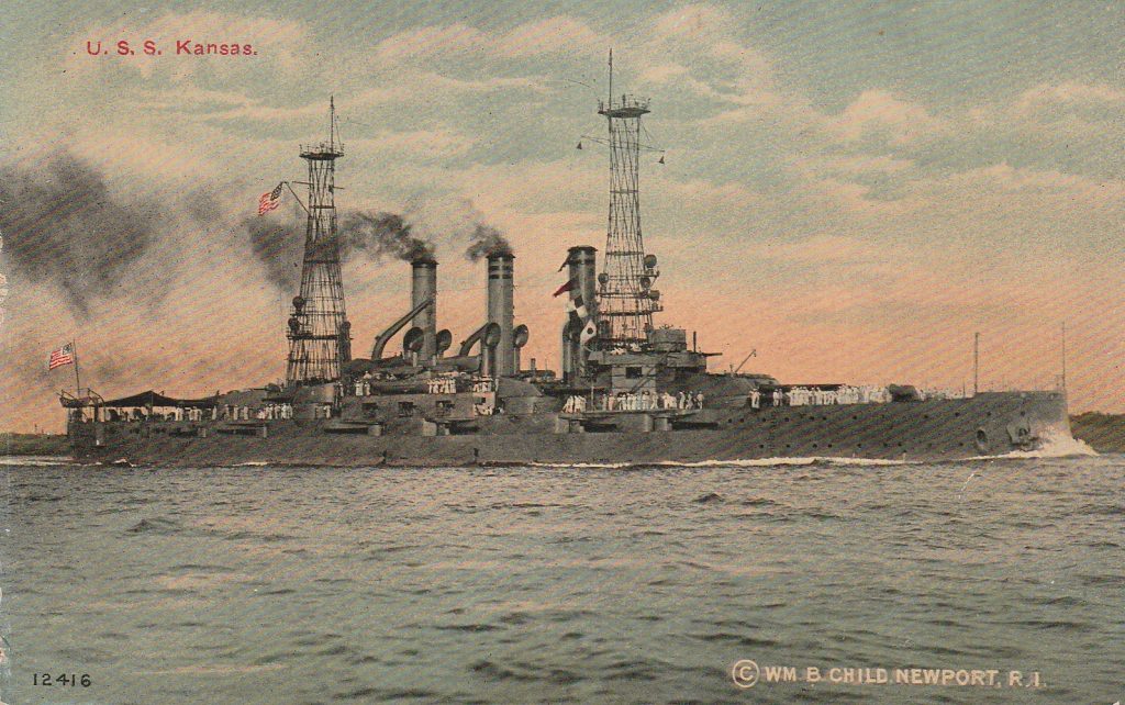 USS Kansas | Postcard History