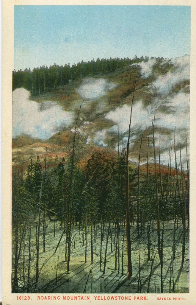 Postcard Unposted Yellowstone Handkerchief Pool J E Haynes 