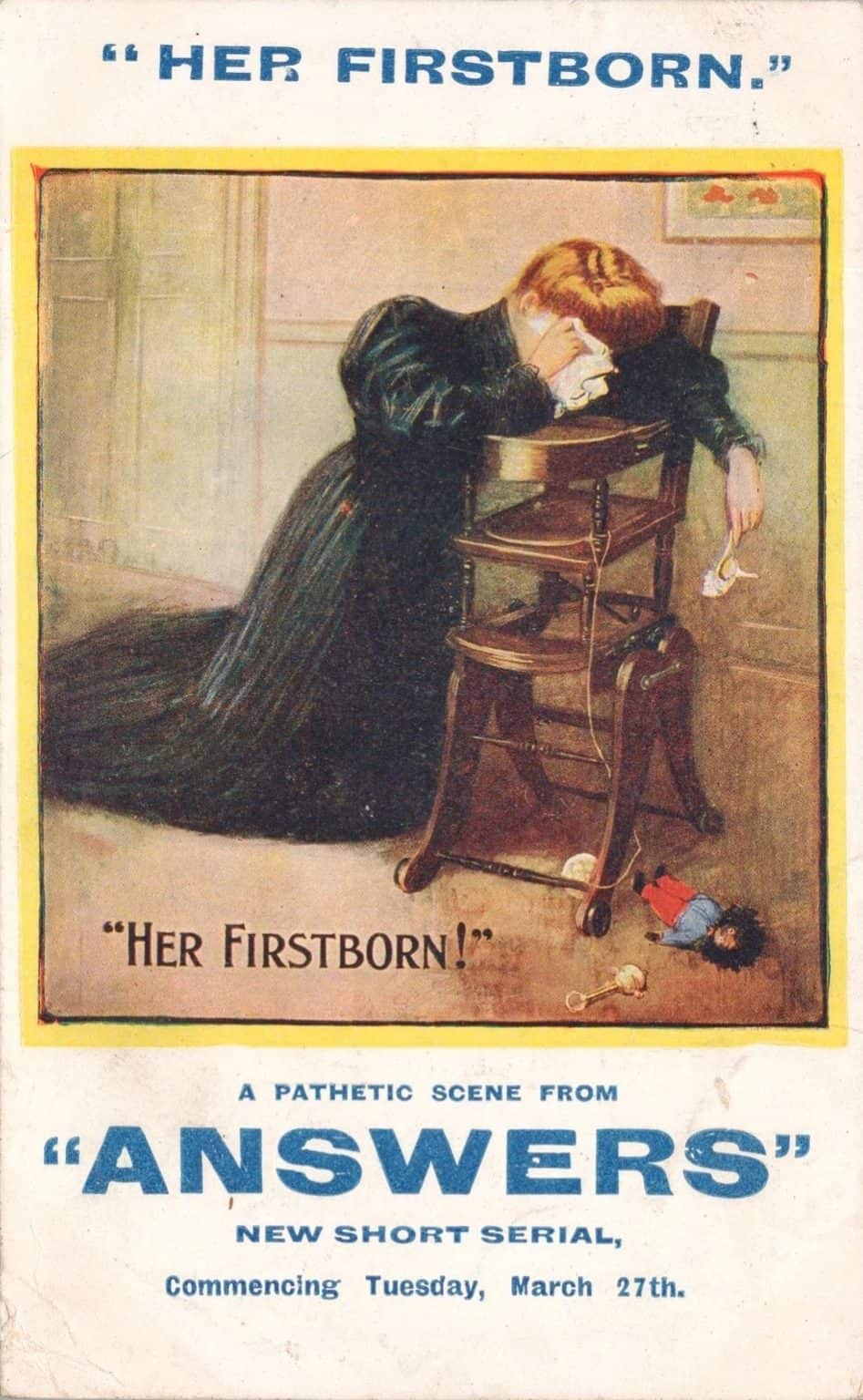 her first born | Postcard History