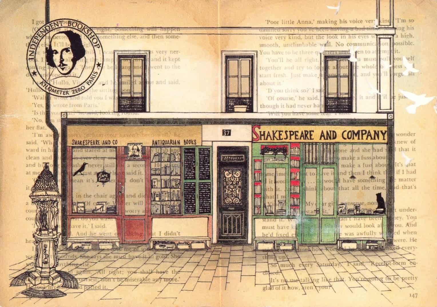 Bookstores:my favorites and some postcards