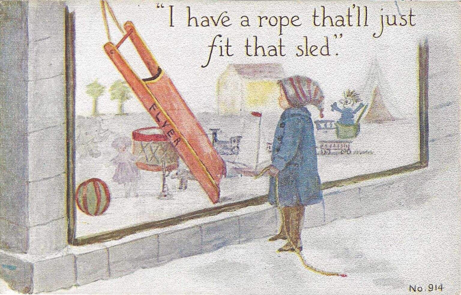 I have a rope | Postcard History